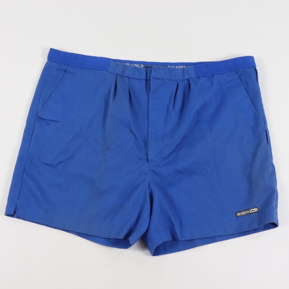 90s Members Only Mens 40 Spell Out Cotton Shorts